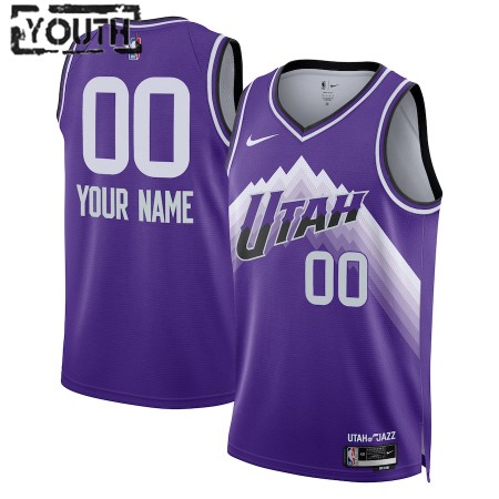 Maillot Basket Enfant Utah Jazz Personnalisé 2023-24 Nike City Edition Violet Swingman Maillot Basket Enfant Utah Jazz Personnalisé 2023-24 Nike City Edition Violet Swingman